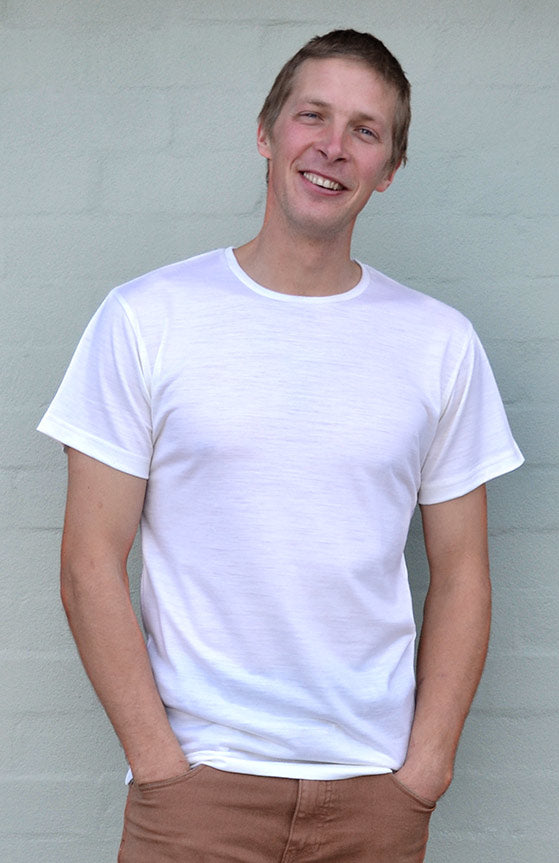Ivory Men's Merino Wool T-Shirt
