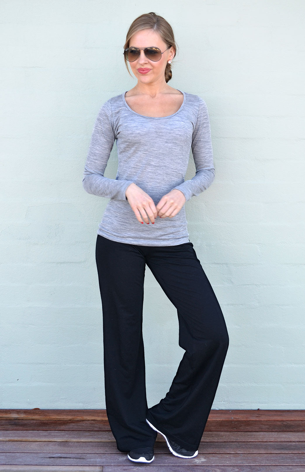 Women's Merino Wool Fleece Yoga Pants
