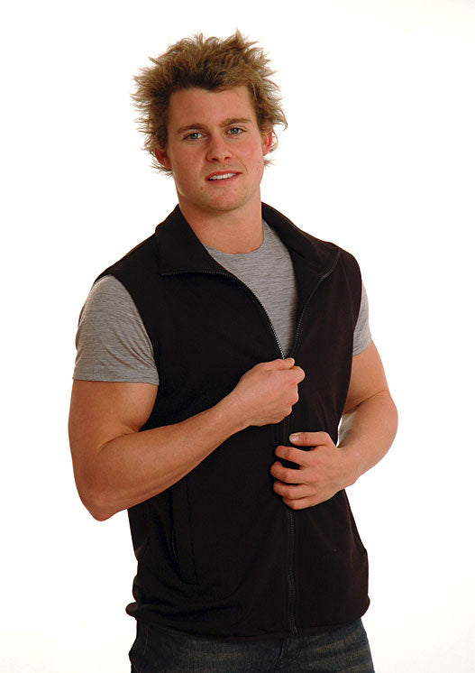 Black Men&#39;s Merino Wool Thermal Vest
