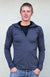 Steel Grey Women&#39;s Merino Wool Zip Neck Top
