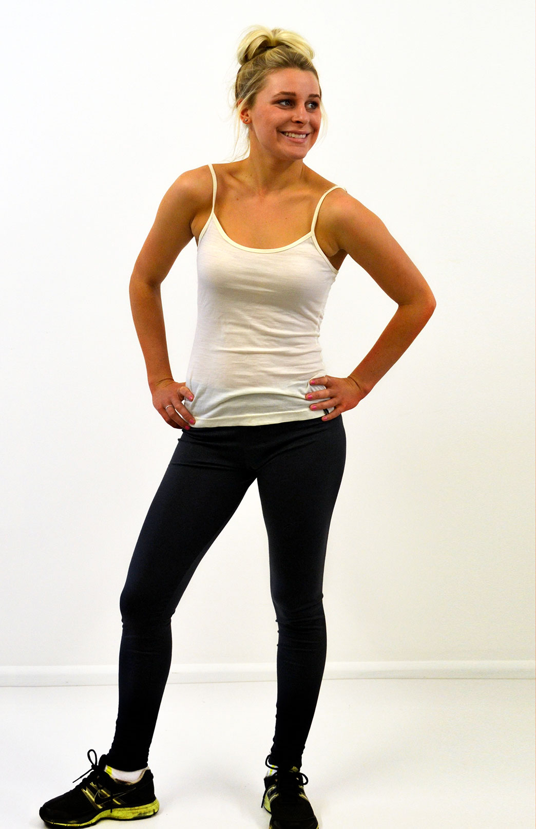 Ivory Women's Merino Wool Camisole Pyjama Top