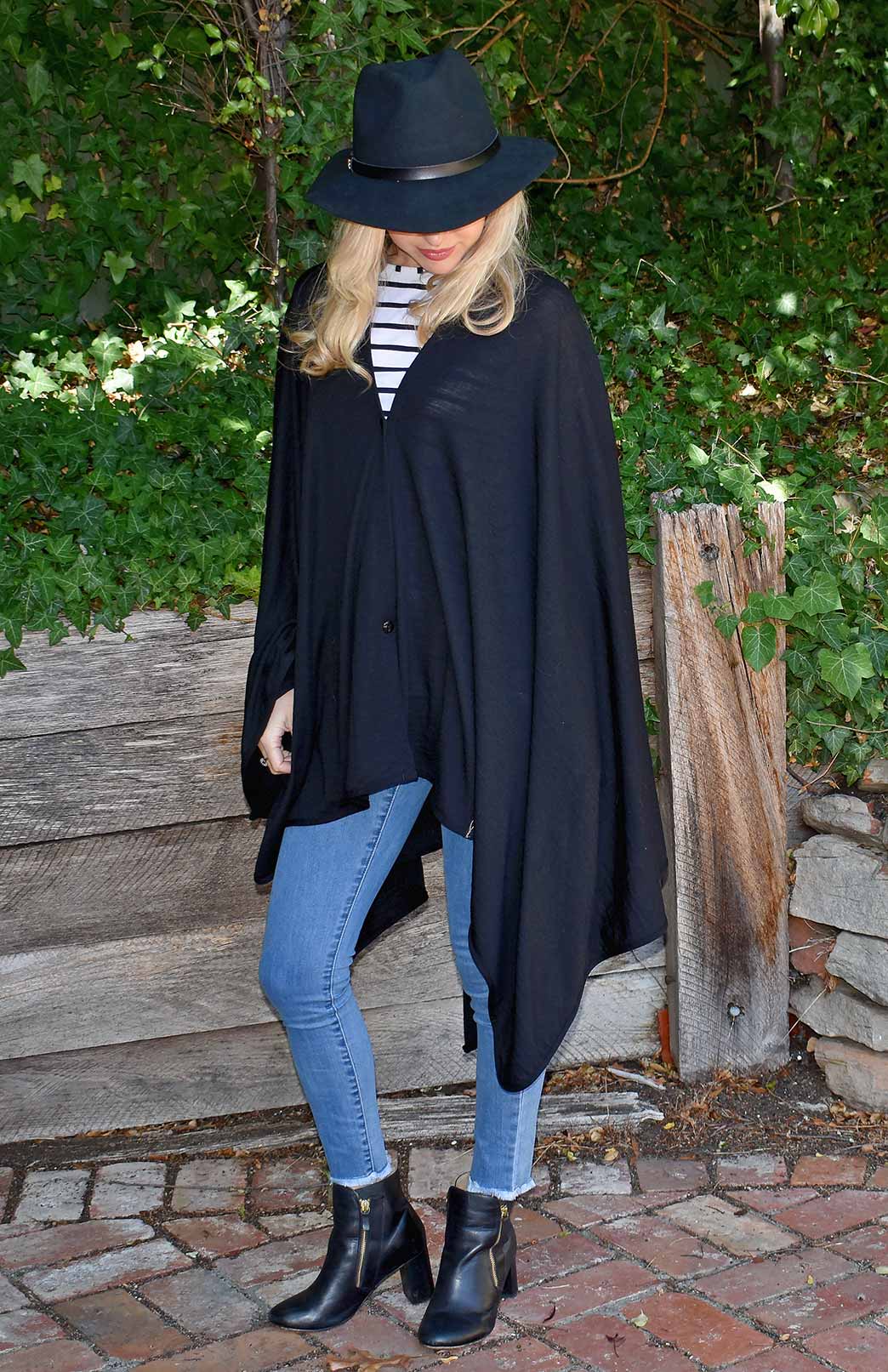 Delux Wrap Superfine Merino Wool Comfort Wrap with Buttons