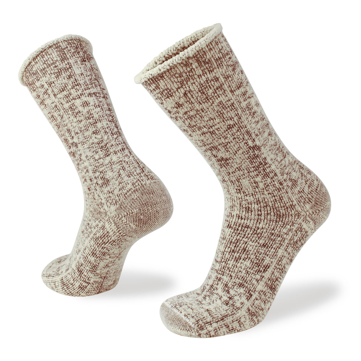 Oatmeal Unisex Merino Wool Fleece Lined Socks