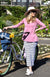 White & Black French Stripe Women&#39;s Merino Wool Long Tube Skirt

