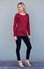 Dragonfly Teal Women&#39;s Merino Wool Long Sleeve Fashion &amp;amp; Layering Top
