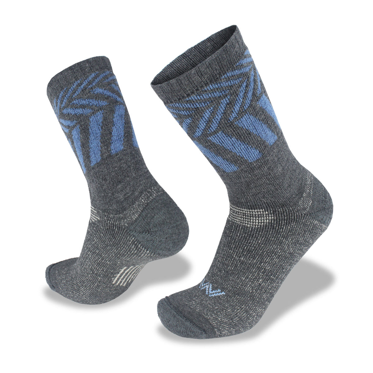 Denim Charcoal Unisex Merino Wool Hiker Socks