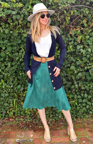 Patterned Twirl Skirt - Merino Blend