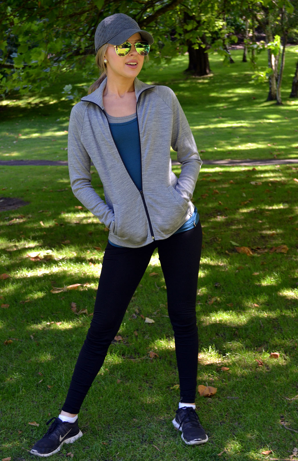 Leggings Women's Black Heavyweight Wool Leggings with elastic