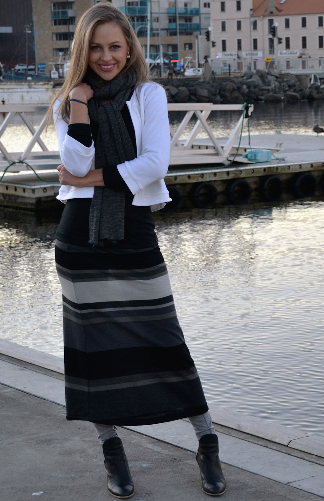merino maxi skirt