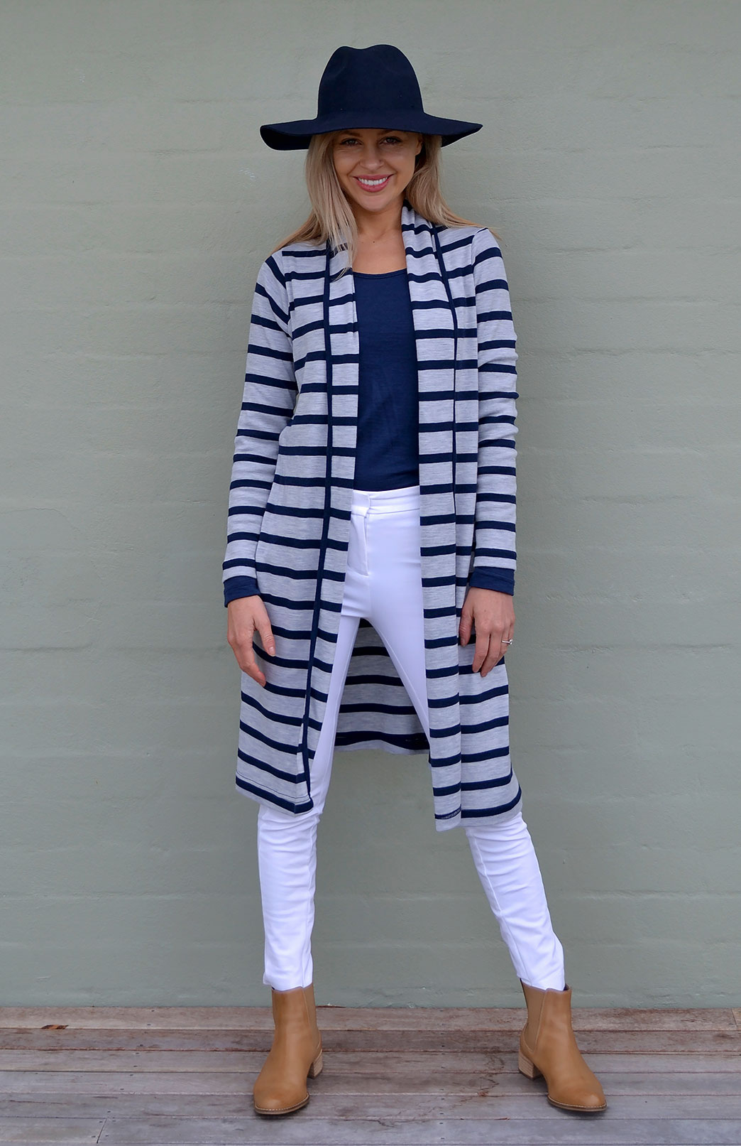 Heavy Weight Long Drape Cardigan Women's Merino Wool Heavy Weight