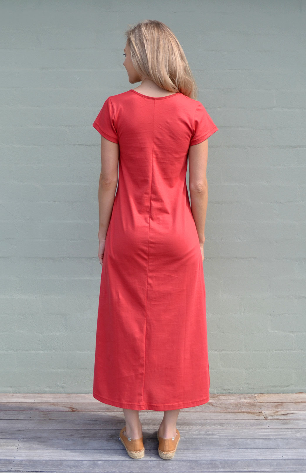 Organic Cotton T-Shirt Dress | Women's Ruby Red Organic Cotton Short